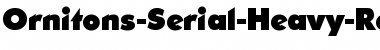 Ornitons-Serial-Heavy DB Regular Font Title Preview