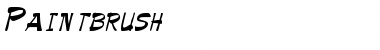 Paintbrush Regular Font Title Preview