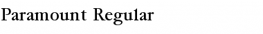 Paramount Regular Font Title Preview