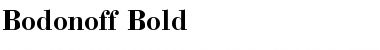 Bodonoff Bold Font Title Preview
