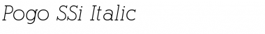 Pogo SSi Italic Font Title Preview