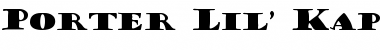 Porter Lil' Kaps Normal Font Title Preview