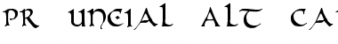 PR Uncial Alt Caps Normal Font Title Preview
