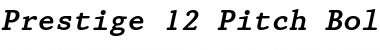Prestige12 BT Bold Italic Font Title Preview