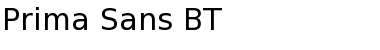 PrimaSans BT Roman Font Title Preview