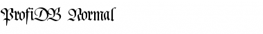 ProfiDB Normal Font Title Preview