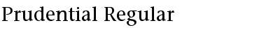 Prudential normal Font Title Preview