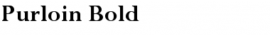 Purloin Bold Font Title Preview