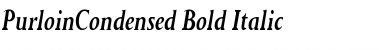 PurloinCondensed Bold Italic Font Title Preview