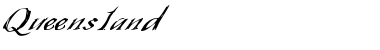 Queensland Regular Font Title Preview