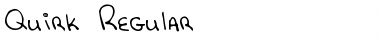 Quirk Regular Font Title Preview