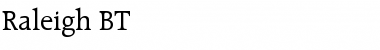 Raleigh Roman Font Title Preview