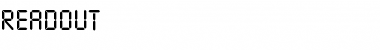 Readout Regular Font Title Preview