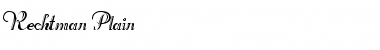 Rechtman Plain Font Title Preview