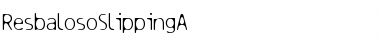 ResbalosoSlippingA Regular Font Title Preview