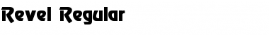Revel Regular Font Title Preview
