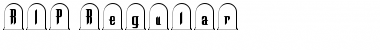 RIP Regular Font Title Preview