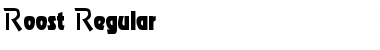 Roost Regular Font Title Preview