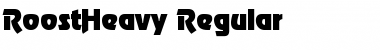 RoostHeavy Regular Font Title Preview