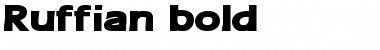 Ruffian bold Normal Font Title Preview