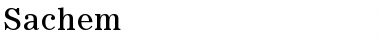 Sachem Normal Font Title Preview