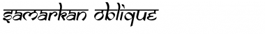 Samarkan Oblique Font Title Preview