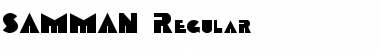 SAMMAN Regular Font Title Preview