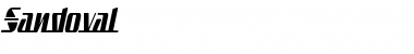 Sandoval Regular Font Title Preview