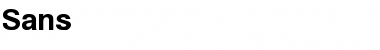 Sans Regular Font Title Preview
