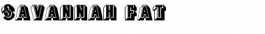 Savannah Fat Regular Font Title Preview