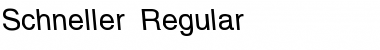 Schneller Regular Font Title Preview