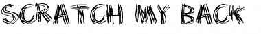 Scratch my back Regular Font Title Preview