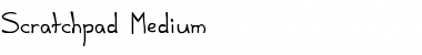 Scratchpad Regular Font Title Preview