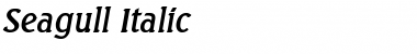 Seagull Italic Font Title Preview