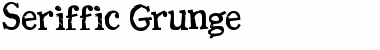 Seriffic Grunge Bold Font Title Preview