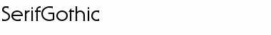 SerifGothic Regular Font Title Preview