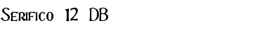 Serifico 12 DB Normal Font Title Preview