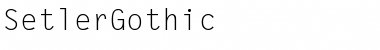 SetlerGothic Regular Font Title Preview