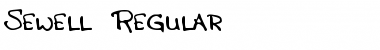 Sewell Regular Font Title Preview