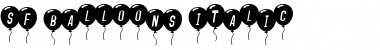SF Balloons Italic Font Title Preview