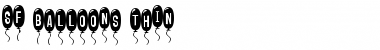 SF Balloons Thin Regular Font Title Preview