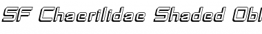 SF Chaerilidae Shaded Oblique Font Title Preview