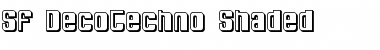 SF DecoTechno Shaded Regular Font Title Preview