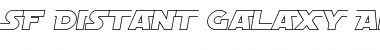 SF Distant Galaxy AltOutline Italic Font Title Preview