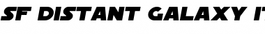 SF Distant Galaxy Italic Font Title Preview