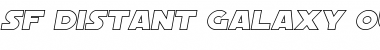 SF Distant Galaxy Outline Italic Font Title Preview