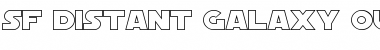 SF Distant Galaxy Outline Regular Font Title Preview
