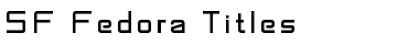 SF Fedora Titles Regular Font Title Preview