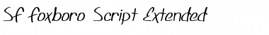 SF Foxboro Script Extended Regular Font Title Preview