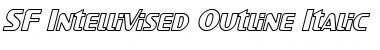 SF Intellivised Outline Italic Font Title Preview